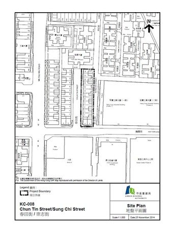 Site plan of Chun Tin Street/Sung Chi Street Project