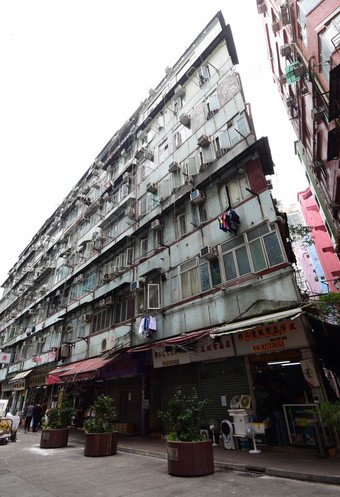 Existing view of Kai Ming Street/Wing Kwong Street Project