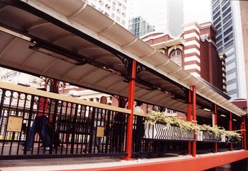 The footbridge after refurbishment