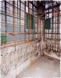 The granite capping to the balustrades.